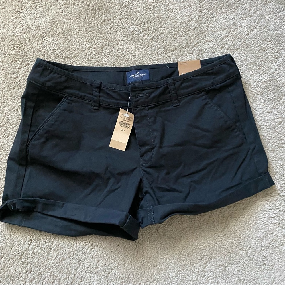 American Eagle Outfitters Black MIDI short size 8